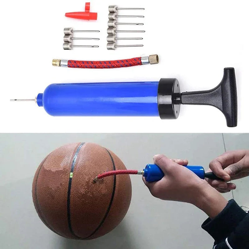 1 Set Inflator Ball Pump Needles Valve Adapter Set For Basketball Football Balloons Volleyball And Rugby