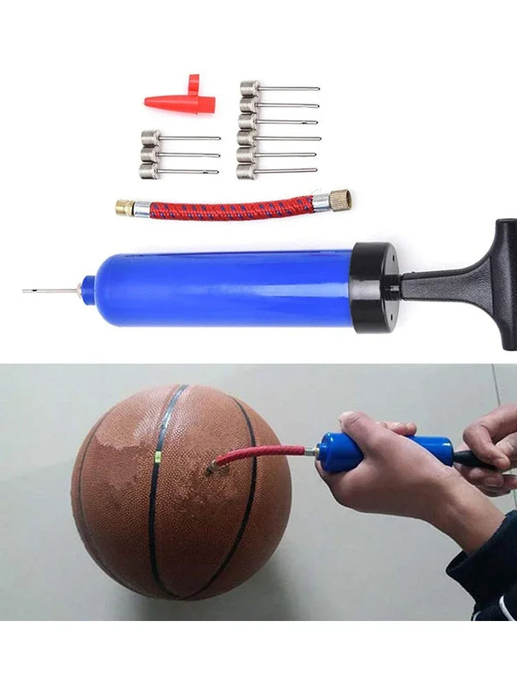 1 Set Inflator Ball Pump Needles Valve Adapter Set For Basketball Football Balloons Volleyball And Rugby